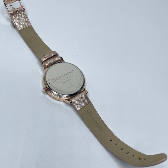 Juicy Couture Rose Gold Heart Round Face Glitter Women Watch main image 7